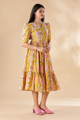 Girly Colours handloom pocham Gown 43