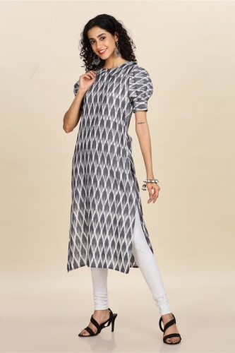 Iket fancy collar kurti Girly colours 70-min